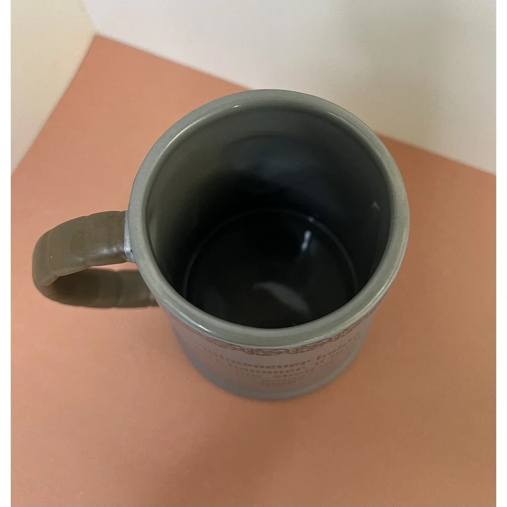 Disney Parks Marvel Thor Mjolnir Tankard Coffee Mug Grey Black Brown Handle